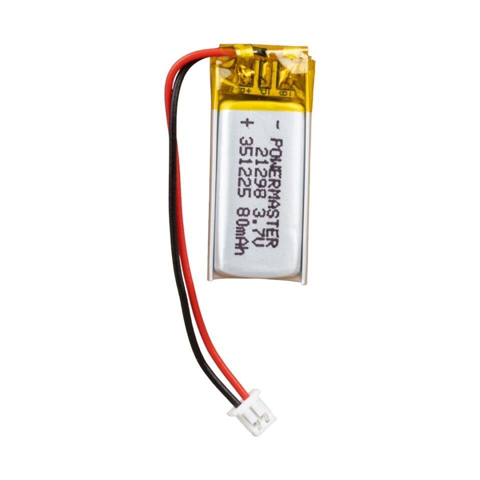 PowerMaster 351225 3.7 Volt 80 Mah Lityum Polimer Pil