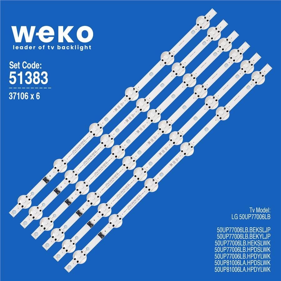 Wkset-6383 37106X6  Ssc_Y21 Slim Trıdent 50Up80_Hkc_Ptn0.5_Rev00_200915  6 Adet Led Bar