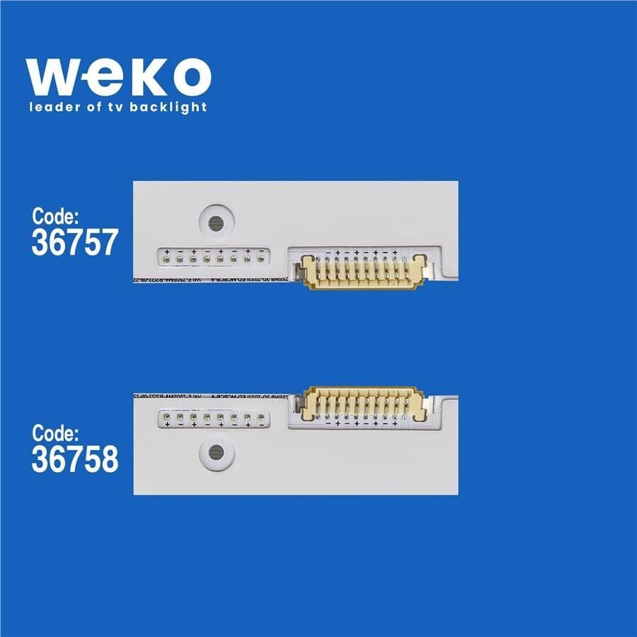 Wkset-5961 36757X2 36758X2 V4le-750Sma/B 4 Adet Led Bar (60Led)