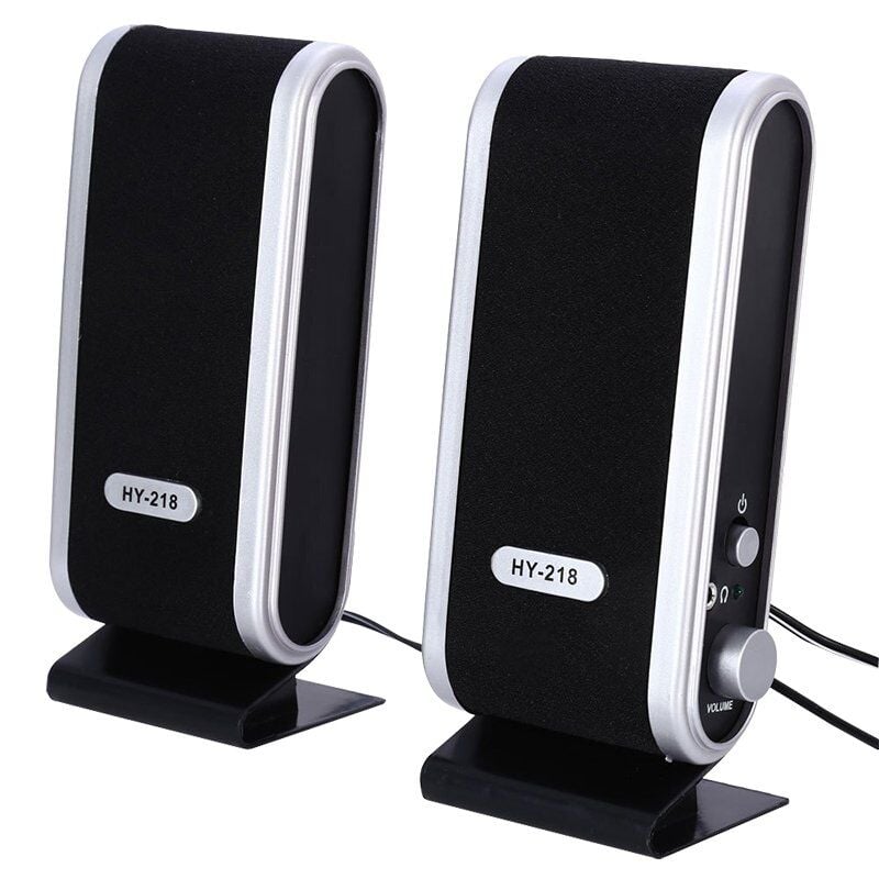 MagicVoice HY-218 1+1 USB İnce Tasarım Siyah Hoparlör