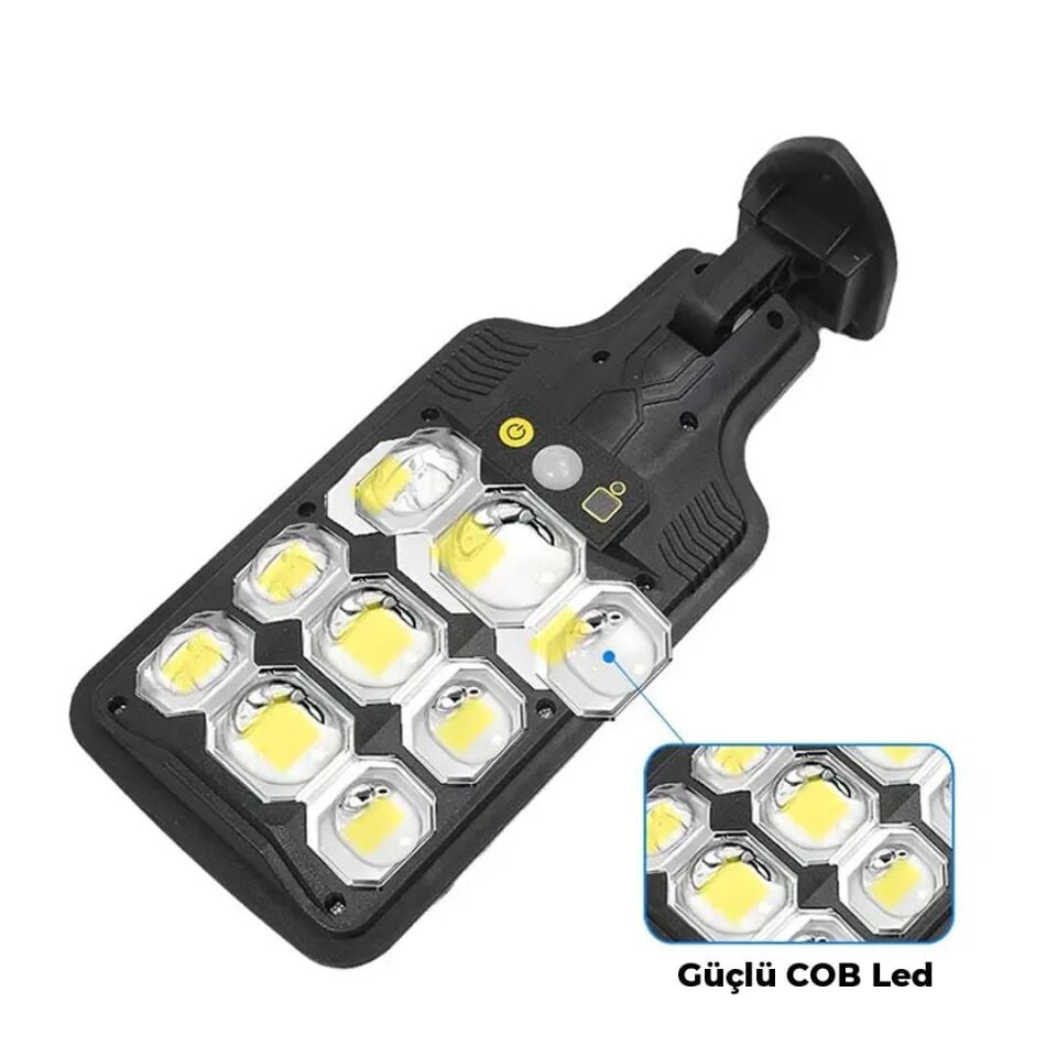 Powermaster HS-8037B Solar Panelli Hareket Sensörlü Lamba