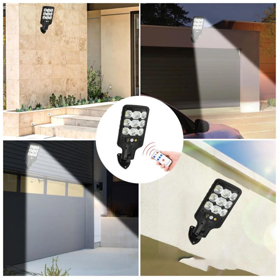 Powermaster HS-8037B Solar Panelli Hareket Sensörlü Lamba