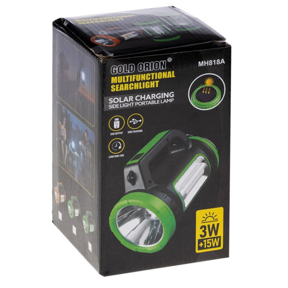 Powermaster MH-818A Şarjlı Çok Fonksiyonlu Işıldak El Feneri