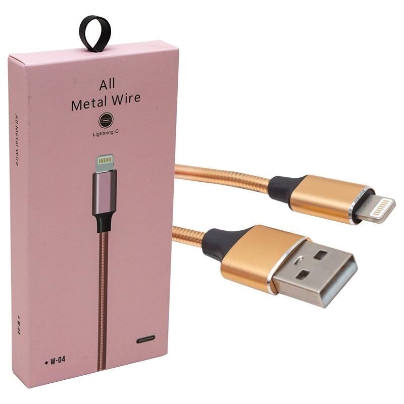 Powermaster PM-3800 Metal Örgülü Lightning Data Şarj Kablosu