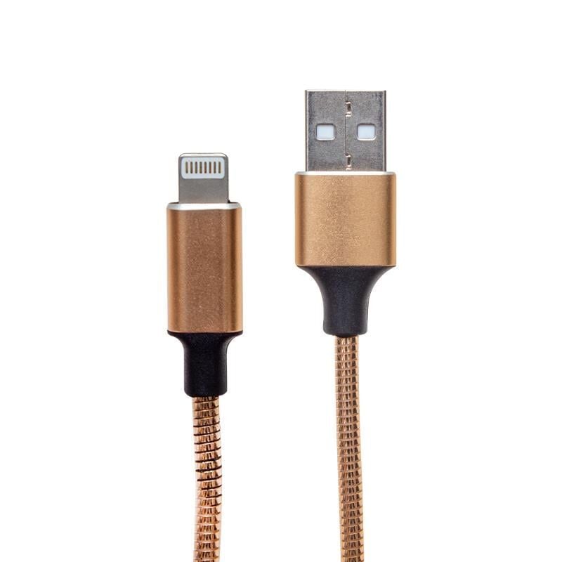 Powermaster PM-3800 Metal Örgülü Lightning Data Şarj Kablosu