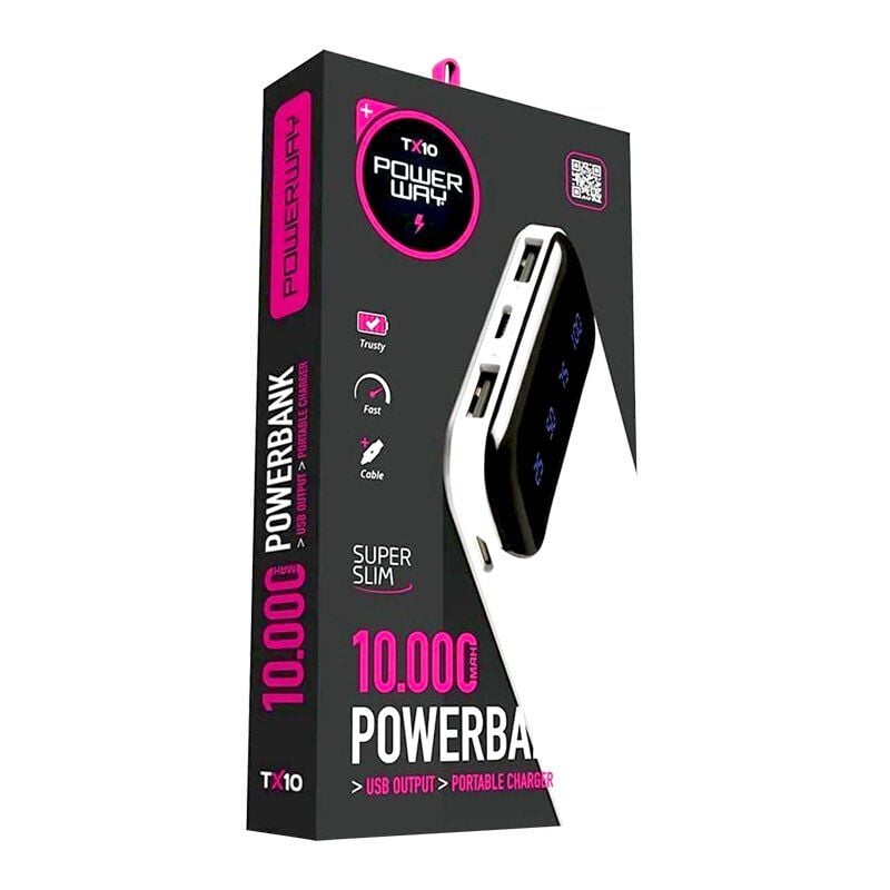 Powerway TX-10 10000 Mah Çift USB Dijital Ekran Ledli Powerbank