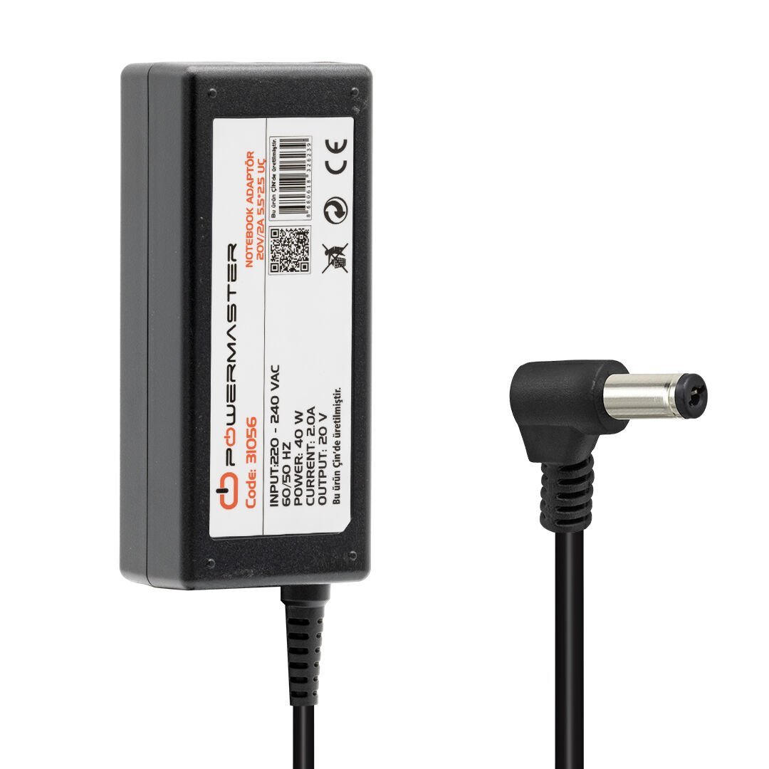 Powermaster PM-31056 20 Volt 2 Amper 5.5*2.5 Mm Uçlu Adaptör
