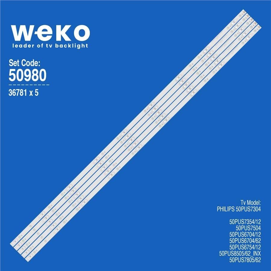 Wkset-5980 36781X5 Lb-Gm3030-Gj0d22505x9amb2-1-T 5 Adet Led Bar