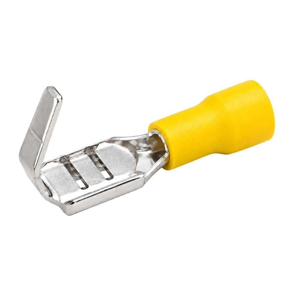 Powermaster PM-39076 4-6Mm2 Kesit 26X7x6mm Soket Sarı İzoleli Kablo Pabucu
