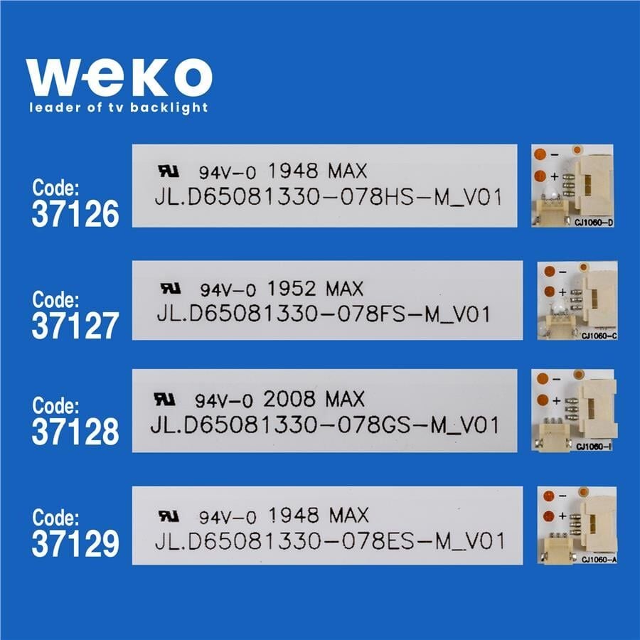 Wkset-6402 37126X2 37127X2 37128X3 37129X3 Jl.D65081330-078Es-M_V01 A/B/C/D 10 Adet Led Bar
