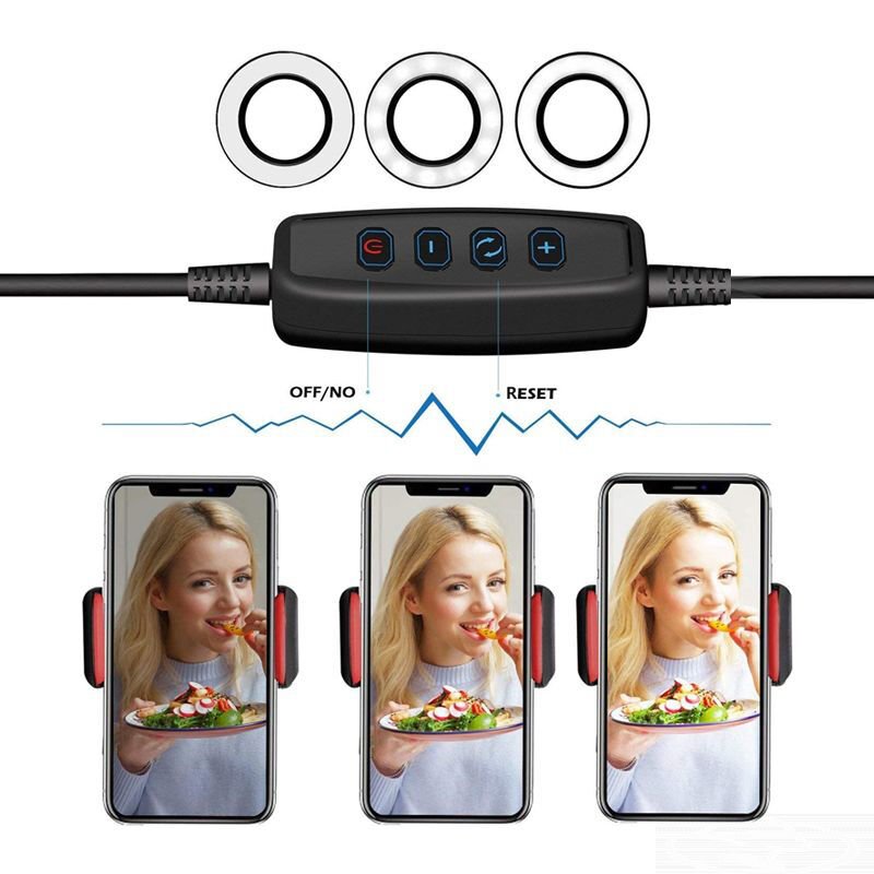 Powermaster 2 in 1 Selfie Işıklı Akrobatik Telefon Tutacağı