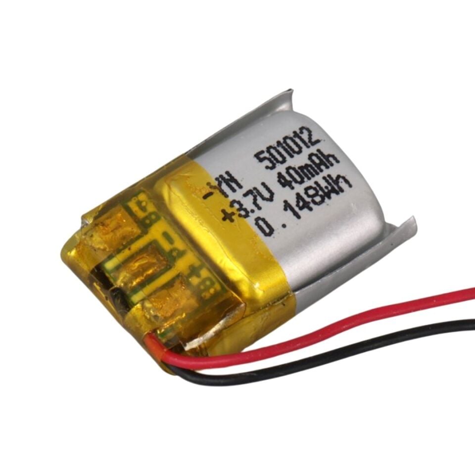 Powermaster PM-24127 3.7V 40Mah 501012 Soketsiz Lityum Polimer Pil