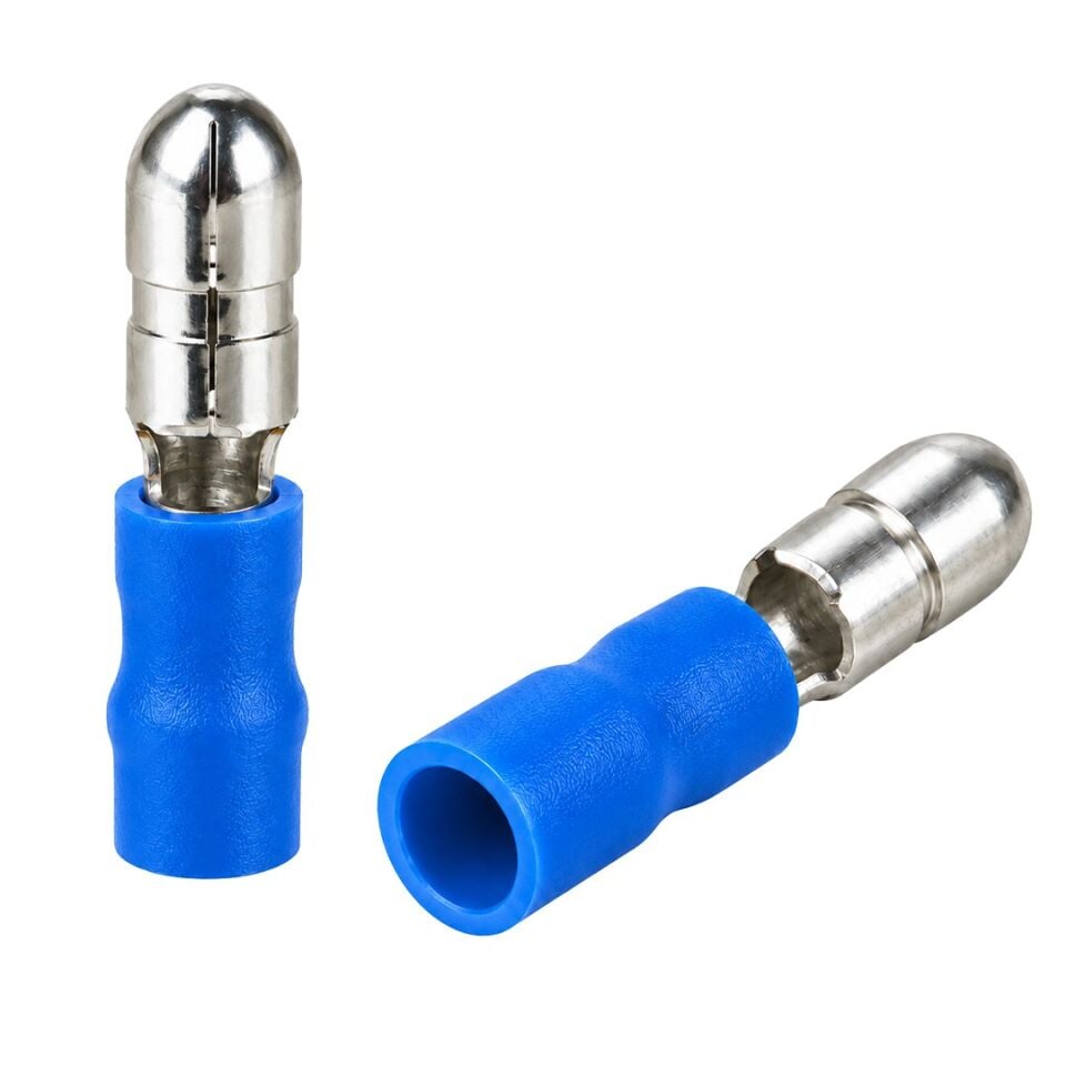 Powermaster PM-39062 1,5-2,5Mm2 Kesit 21,5X4x5,5Mm Soket Mavi İzoleli Kablo Pabucu