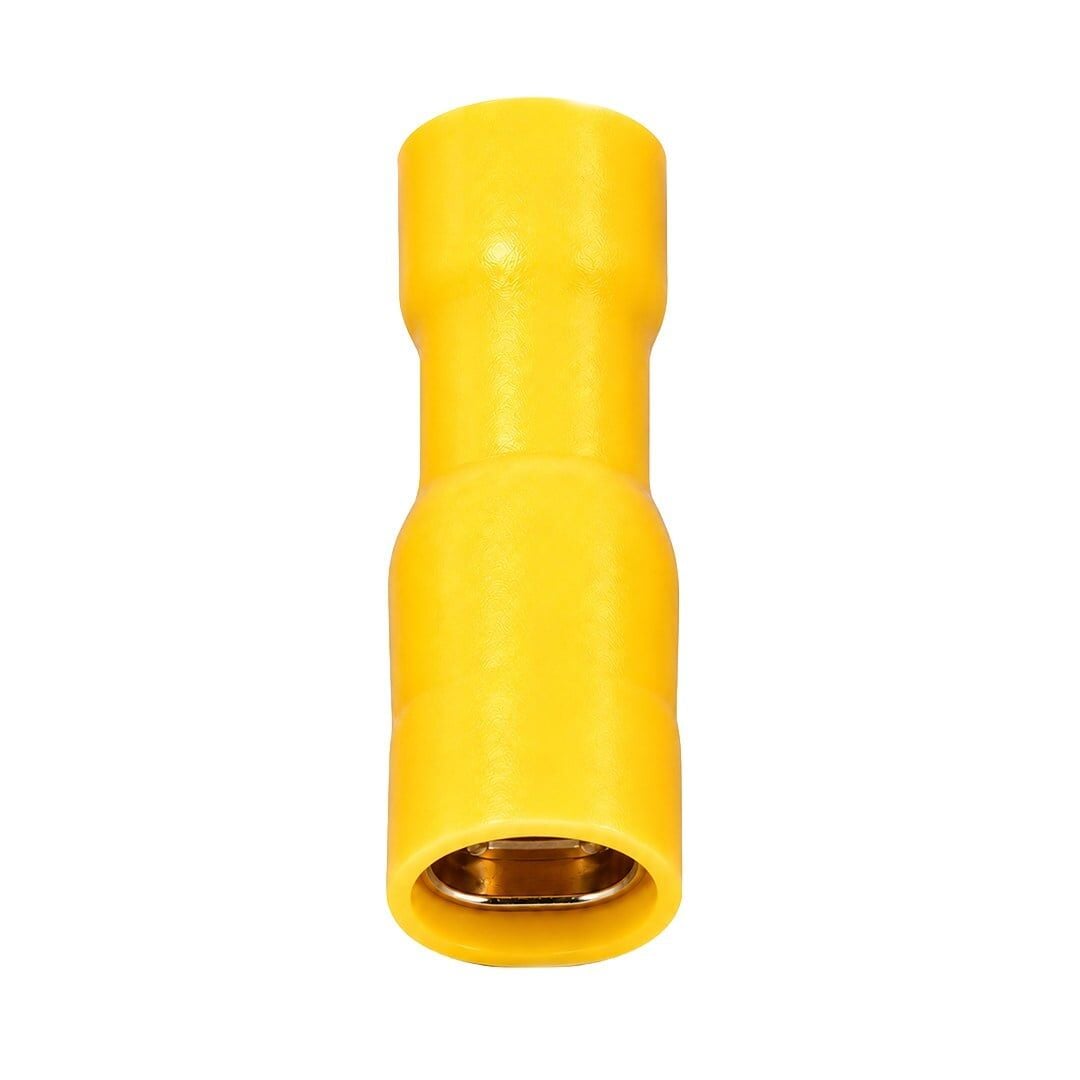 Powermaster PM-39075 4-6Mm2 Kesit 25X8x8mm Soket Sarı İzoleli Kablo Pabucu