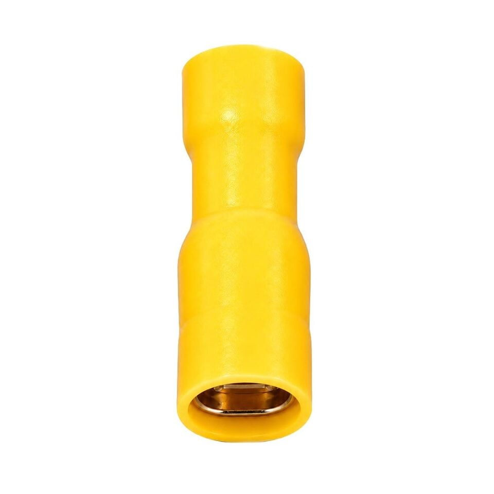Powermaster PM-39075 4-6Mm2 Kesit 25X8x8mm Soket Sarı İzoleli Kablo Pabucu