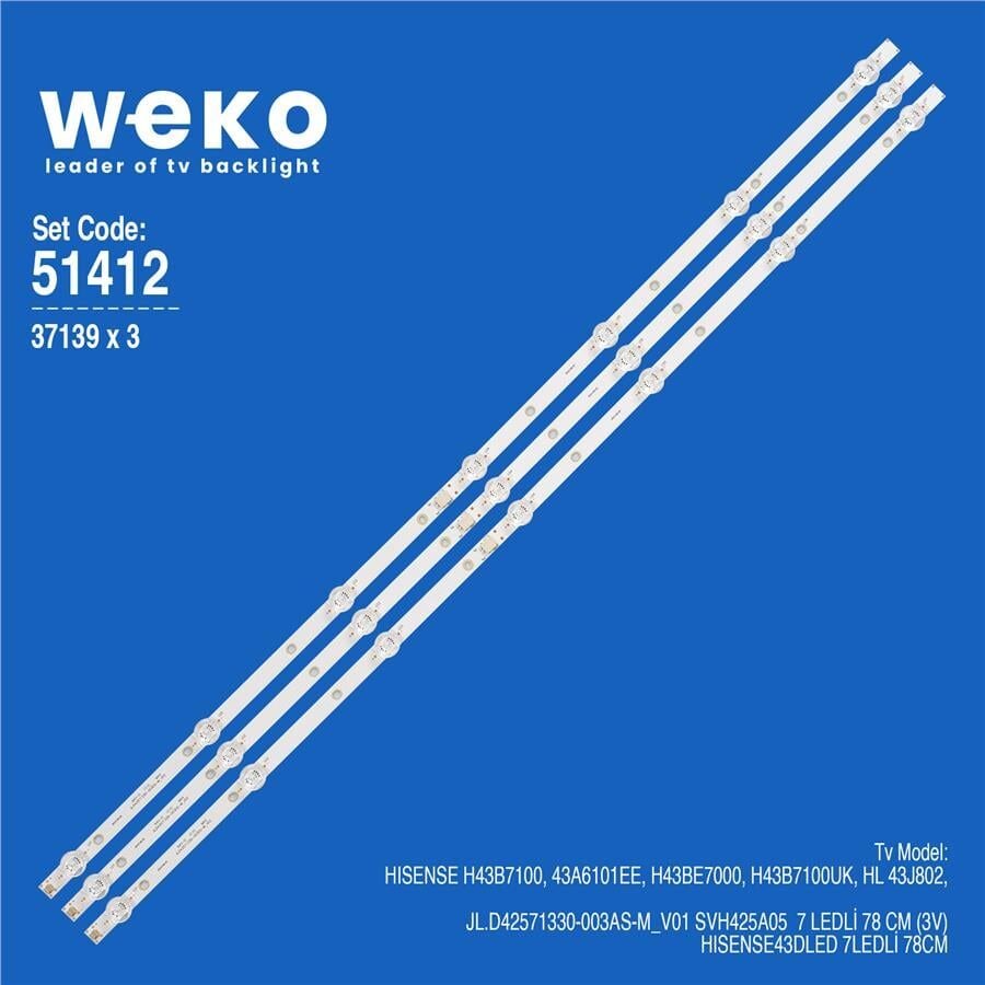 Wkset-6412 37139X3 Jl.D42571330-003As-M_V01 Svh425a05  3 Adet Led Bar