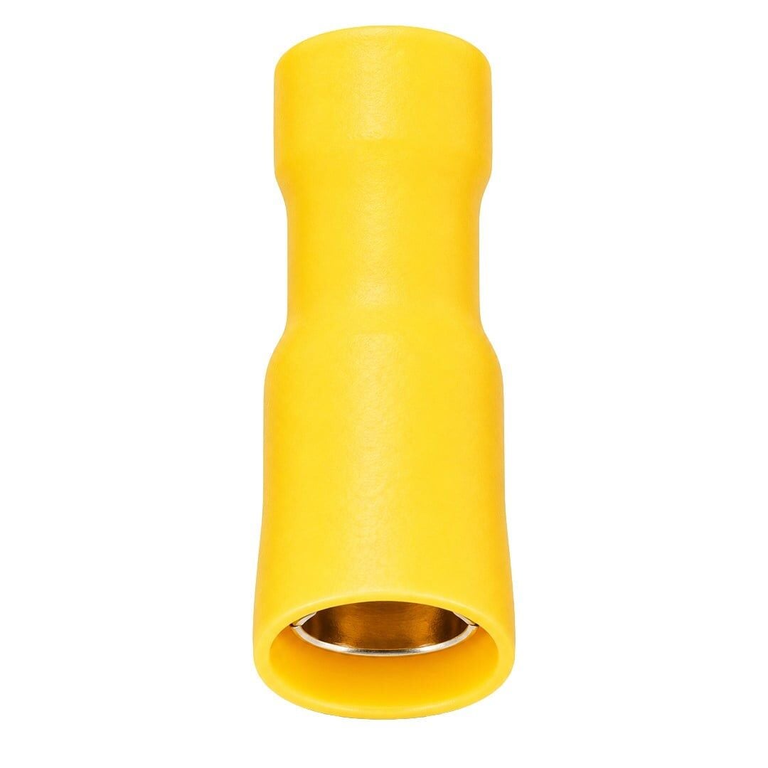 Powermaster PM-39074 4-6Mm2 Kesit 25X8x7mm Soket Sarı İzoleli Kablo Pabucu