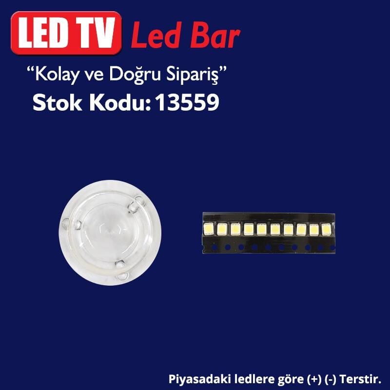 Led Tv Ledleri Vestel Lg  Mercek 03  (+- Ters) (Takım 10 Lu) (Led-M3)