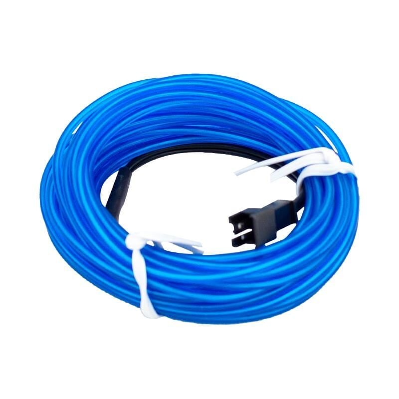 Powermaster 5 Volt USB Adaptörlü Neon Mavi İp Aydınlatma