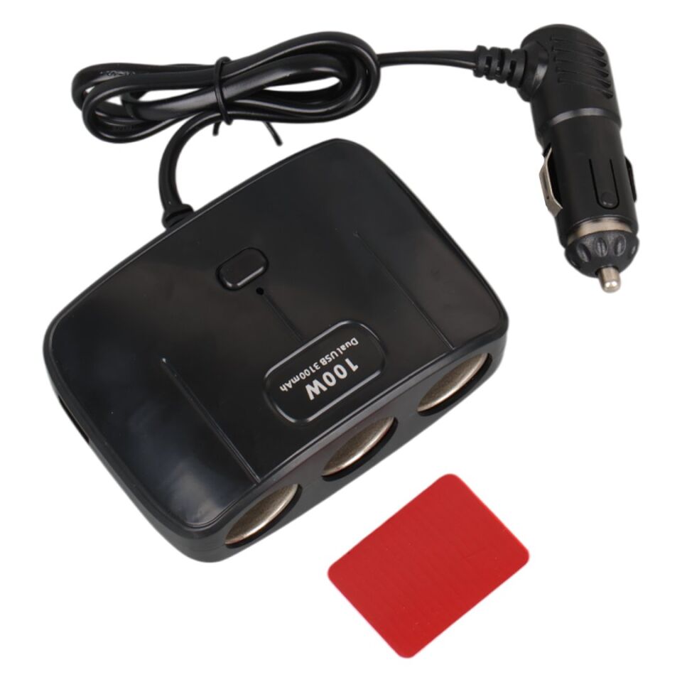 Olesson 1635 12-24V 100 Watt 3'LÜ Araç Çakmak Çoklayıcı