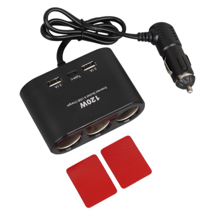Olesson 1653 12-24V 120 Watt 3'Lü Araç Çakmak Çoklayıcı