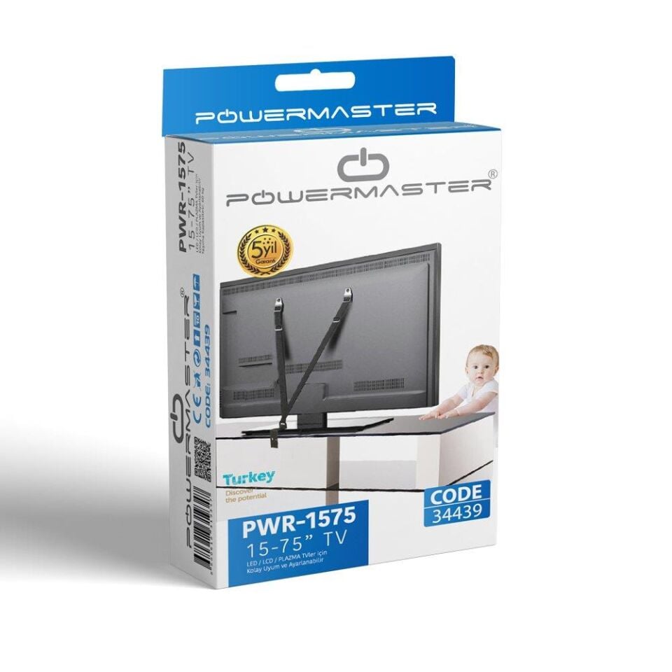 Powermaster PWR-1575 15''-75'' Lcd Ve Bebek Güvenlik Kemeri