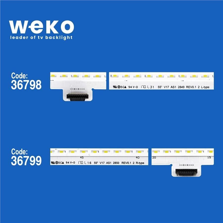 Wkset-5994 36798X1 36799X1 55 V17 As1 2849 Rev0.1 2 L/R Type 2 Adet Led Bar (102Led)