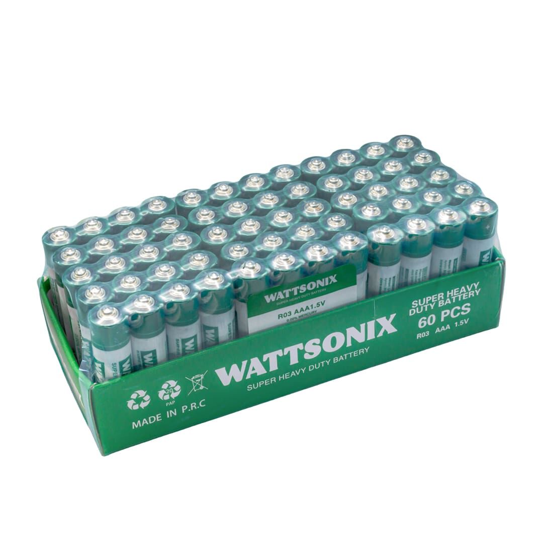Wattsonix R03 AAA İnce Kalem Pil (60'lı Paket)