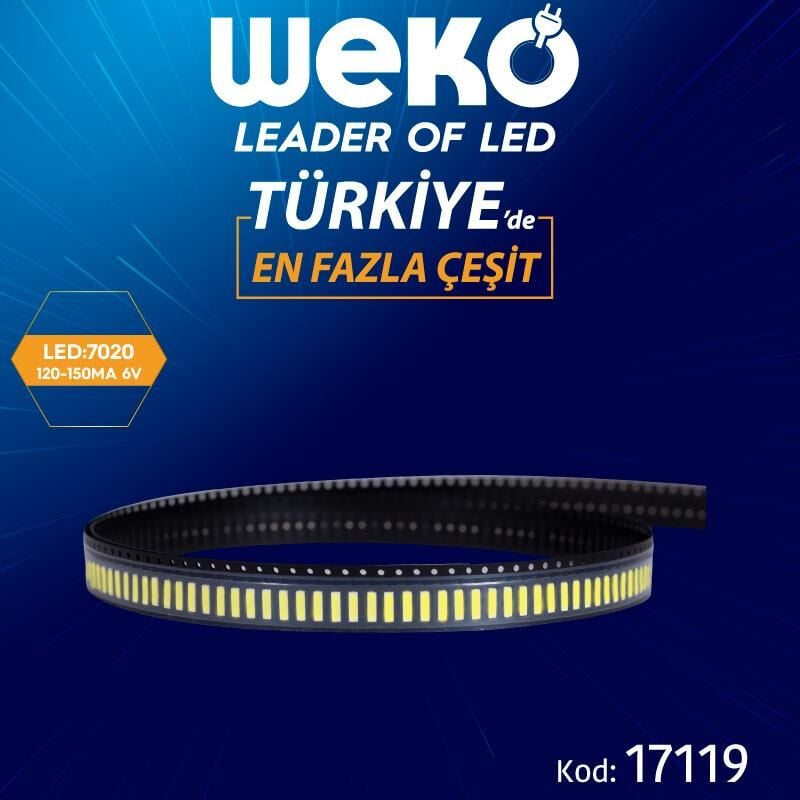 7020 120-150 MA 6V Tv Led Bar Ledleri