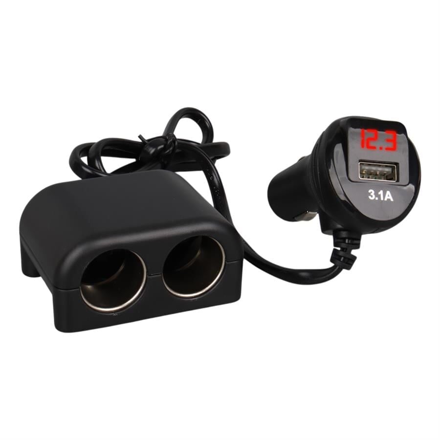 Olesson 1641 12-24V 120 Watt 2'Li Araç Çakmak Çoklayıcı