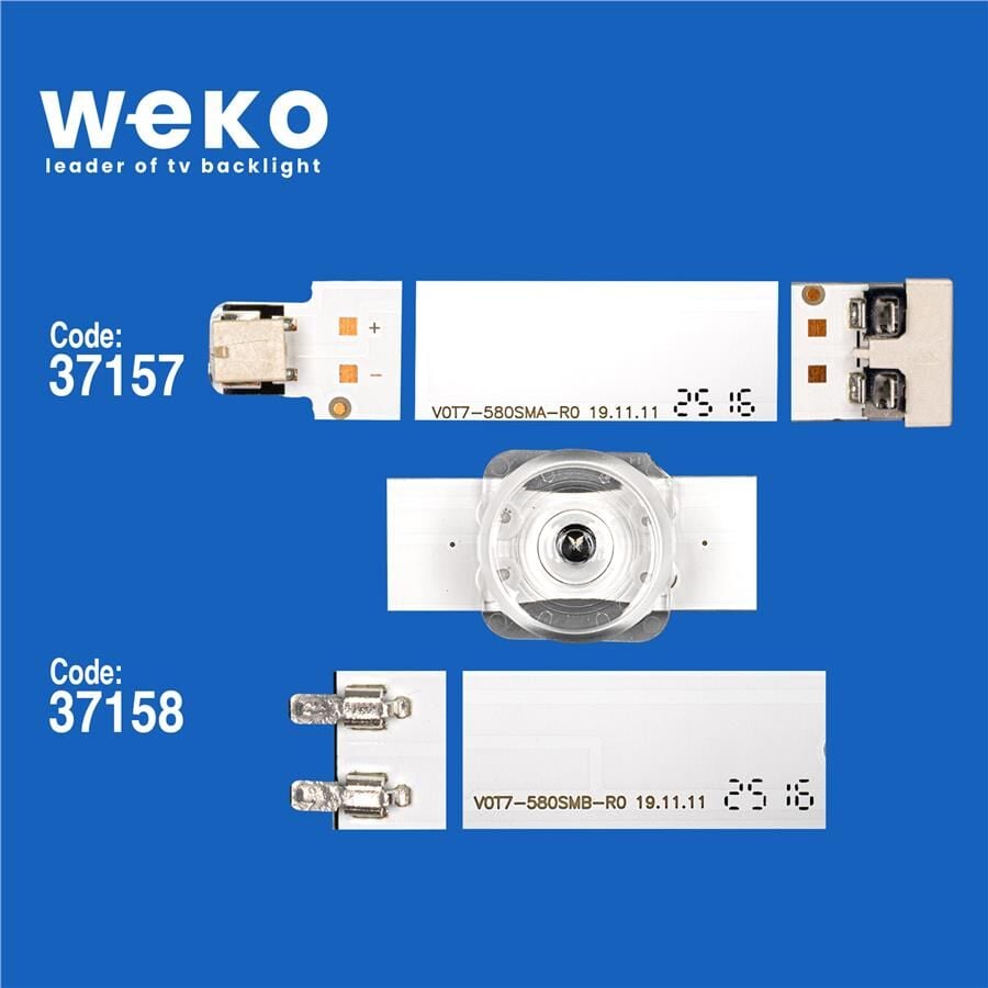 Wkset-6429 37157X4 37158X4 V0T7-580Sma/B-R0 8 Adet Led Bar