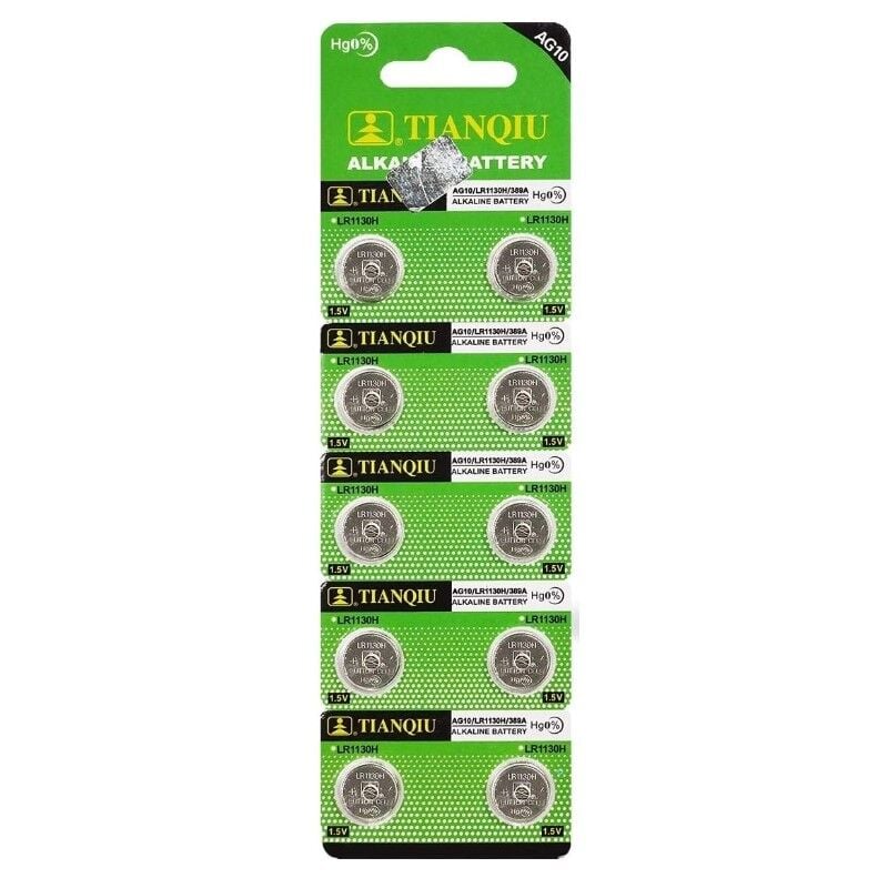 Tianqui AG10 LR1130 389 Alkalin Pil (10'lu Paket)