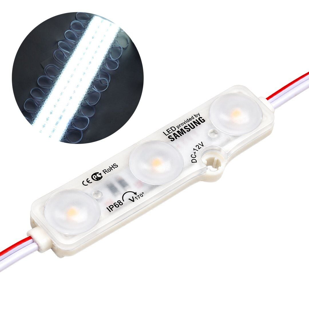 Powermaster 6616 66x16mm DC 12V 1.5W Soğuk Beyaz Modül LED