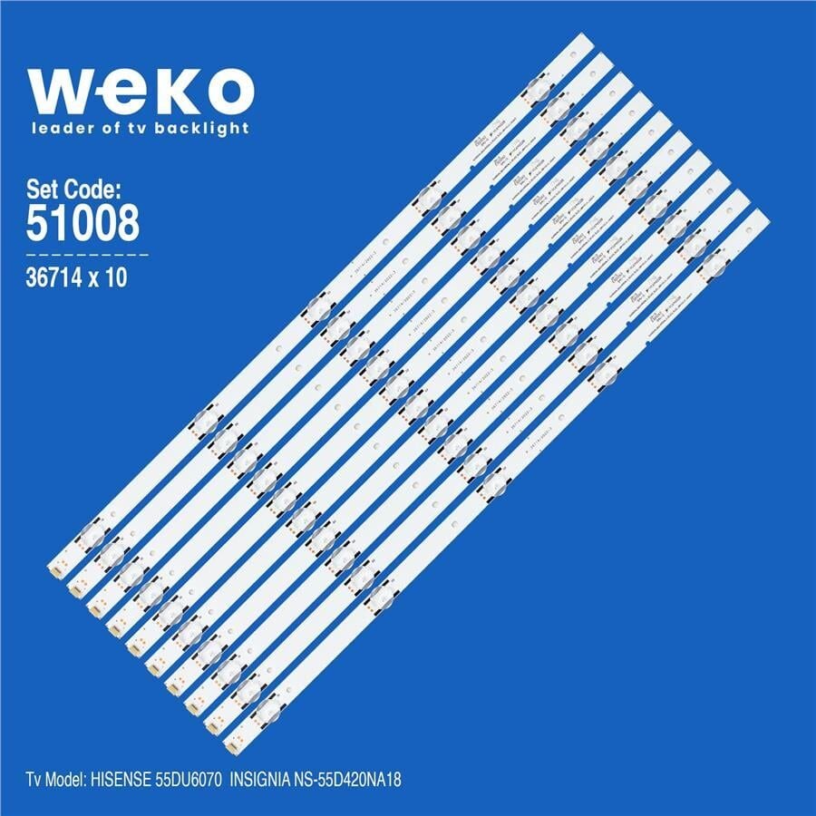 Wkset-6008 36714X10 Svh550al2 Sv550al3_Rev03_5Led_Ubh+Sılk_160615 10 Adet Led Bar