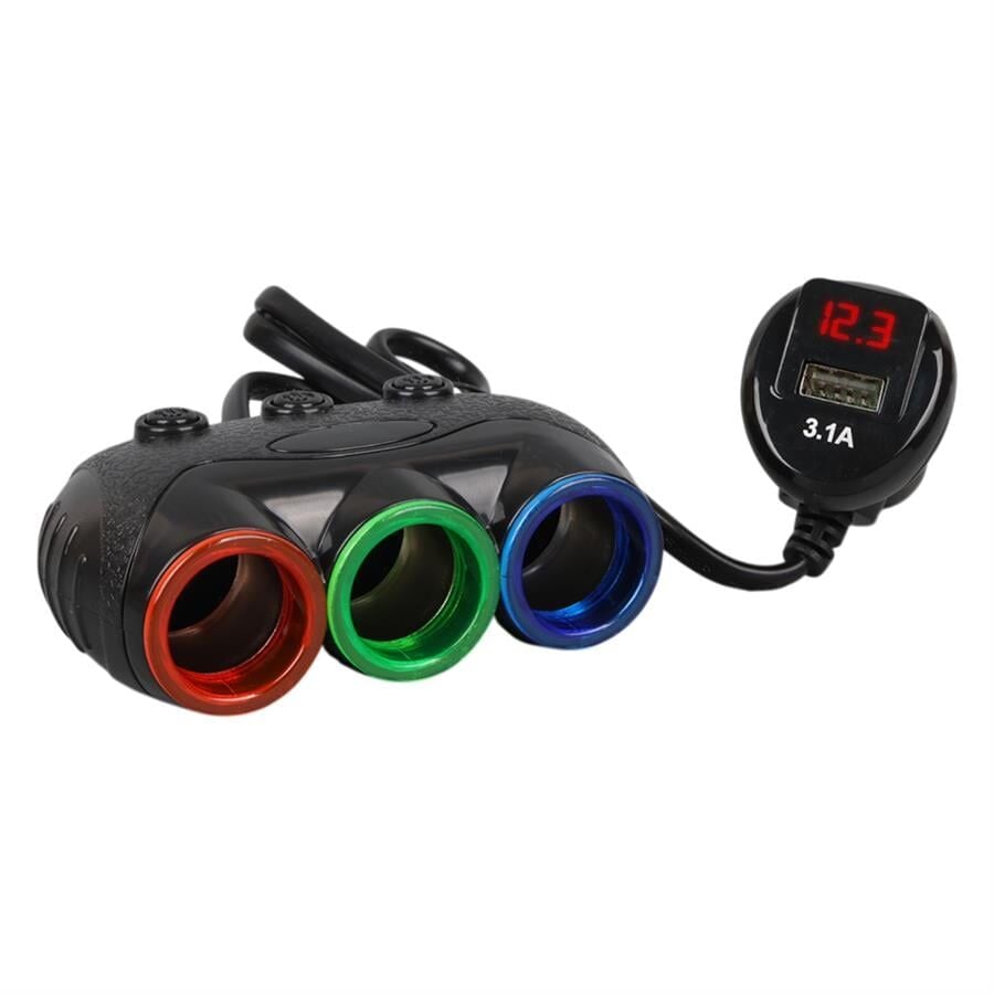 Olesson 1633 12-24V 120 Watt 3'Lü Araç Çakmak Çoklayıcı