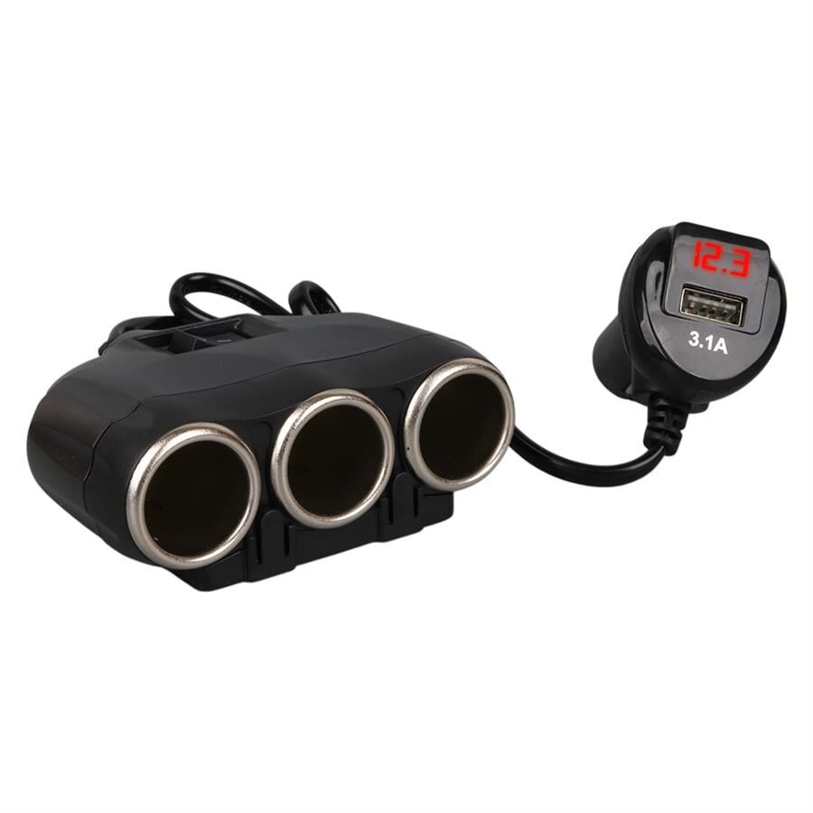 Olesson 1634 12-24V 120 Watt 3'Lü Araç Çakmak Çoklayıcı
