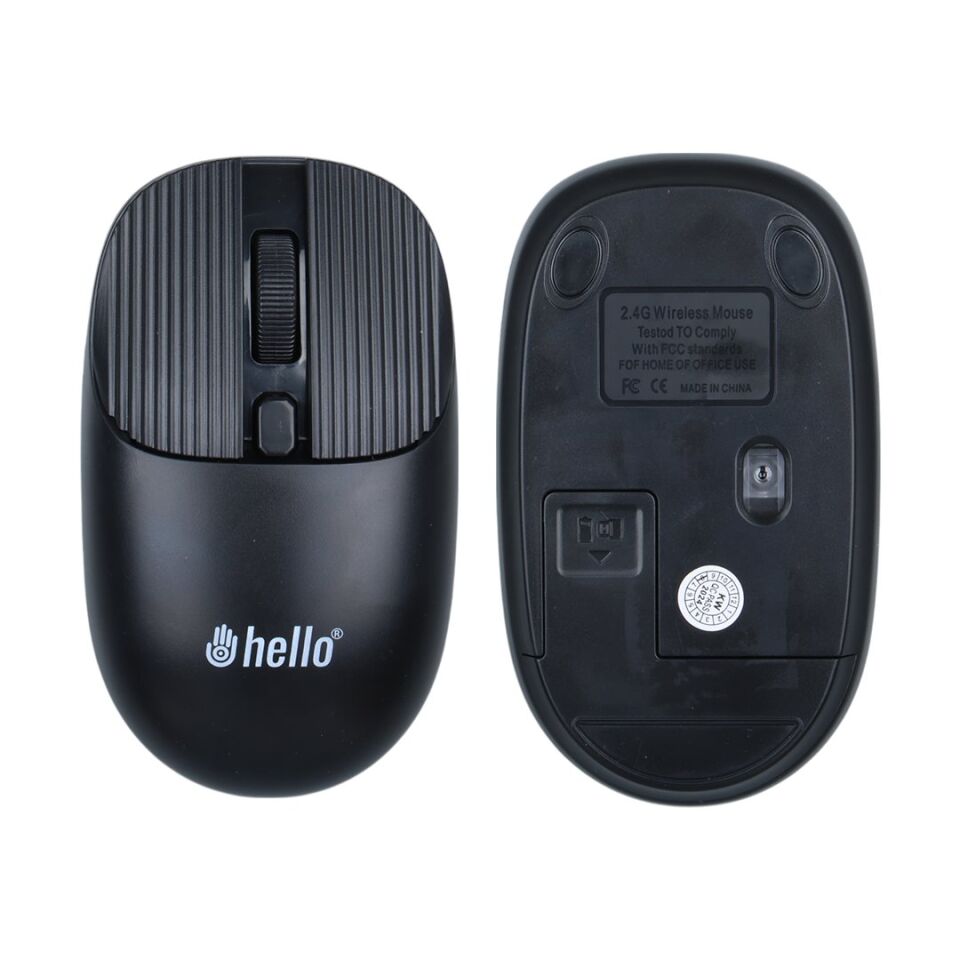 Hello HL-21808 Siyah 1000DPI 2.4Ghz Kablosuz Bluetooth Mouse