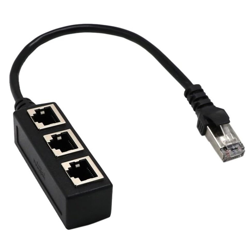 PowerMaster PM-25007 Ethernet RJ45 3'lü Dağıtıcı Splitter