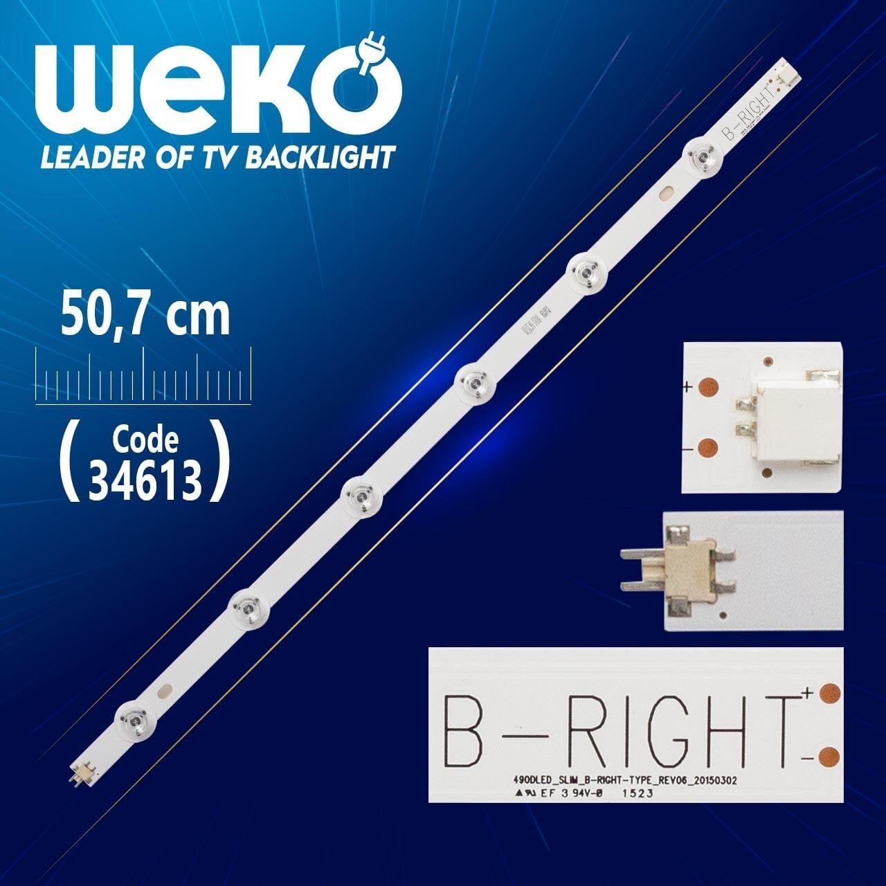 490Dled_Slım_B-Rıght-Type_Rev00 - 50.7 Cm 6 Ledli - (Wk-195)