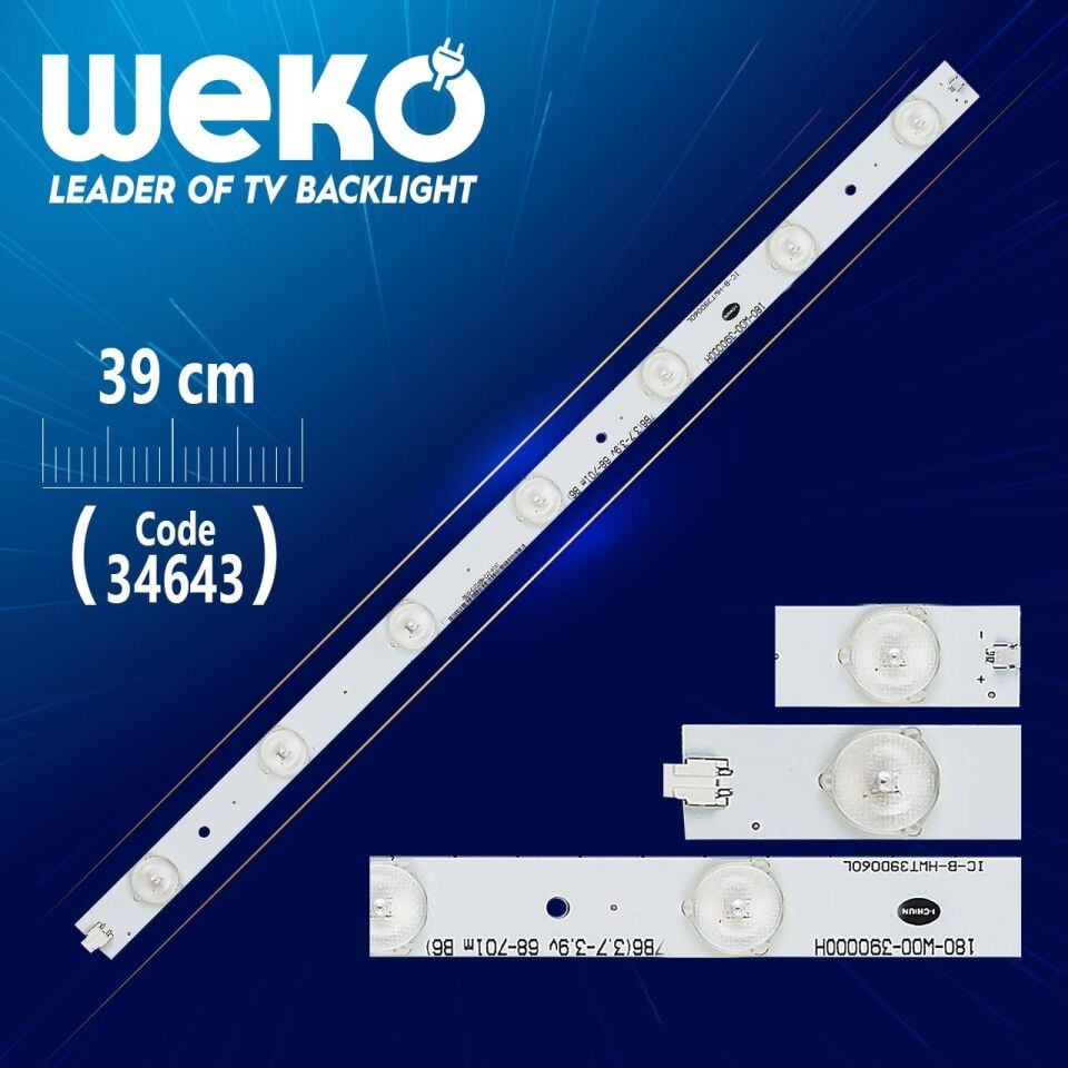 180-W00-390000H Ic-B-Hwt39d060l - 39 Cm 7 Ledli - (Wk-114)