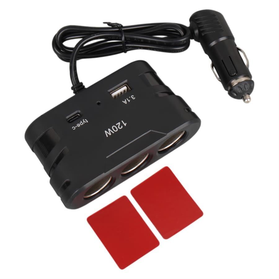 Olesson 2013 12-24V 120 Watt 3'Lü Araç Çakmak Çoklayıcı