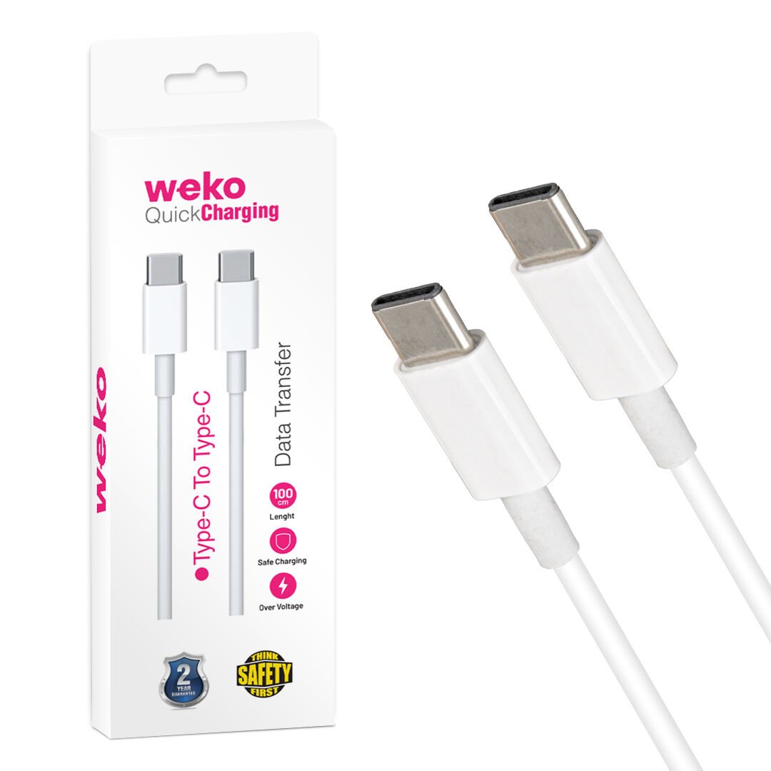 Weko WK-21444 Type-C To Type-C Telefon Şarj Kablosu