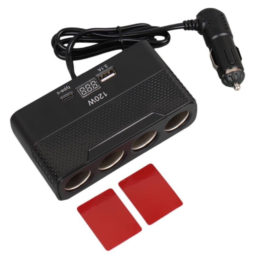 Olesson 2014 12-24V 120 Watt 4'Lü Araç Çakmak Çoklayıcı