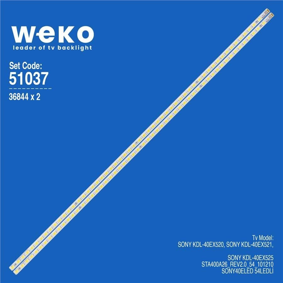 Wkset-6037 36844X2 Sta400a26_Rev2.0_54_101210 2 Adet Led Bar (54Led)