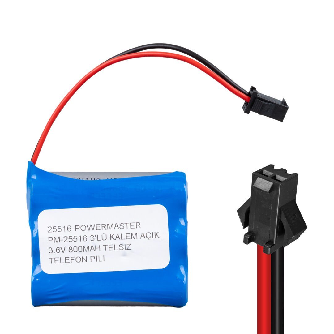 PowerMaster PM-25516 3.6 Volt 800 mAh Telsiz Telefon Pili