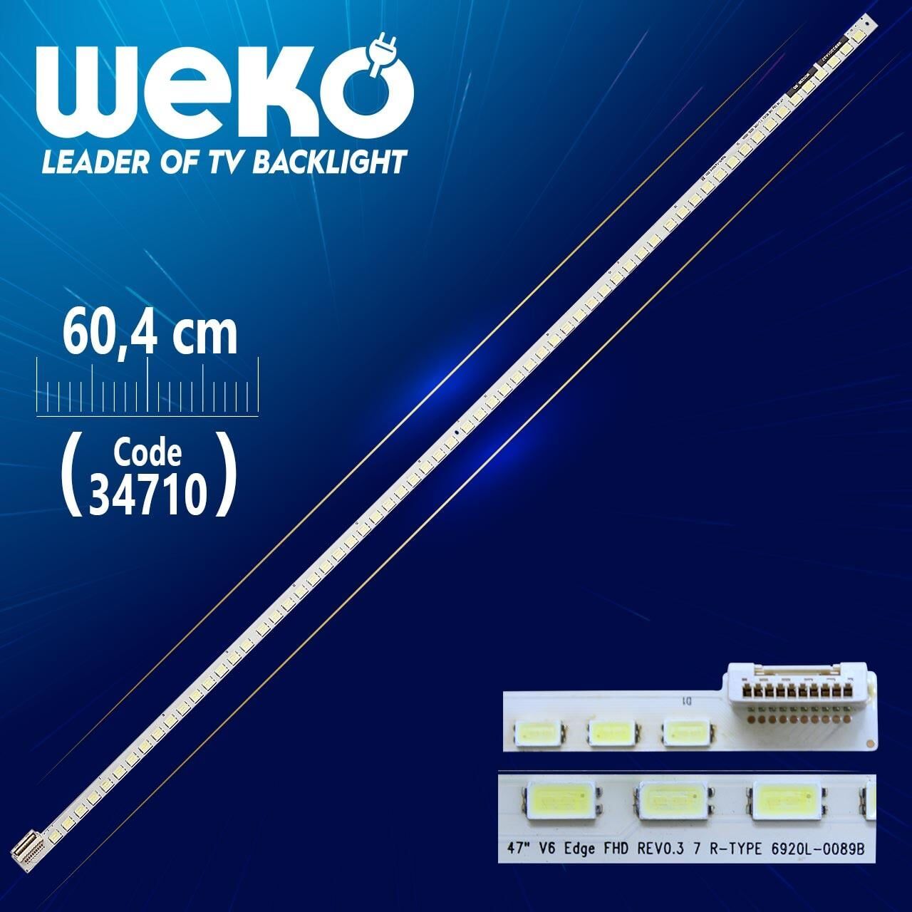 47'' V6 EDGE FHD REV0.3 7 R-TYPE 6920L-0089B - 64 Ledli 60.4 Cm - WK-201 Led Tv Bar