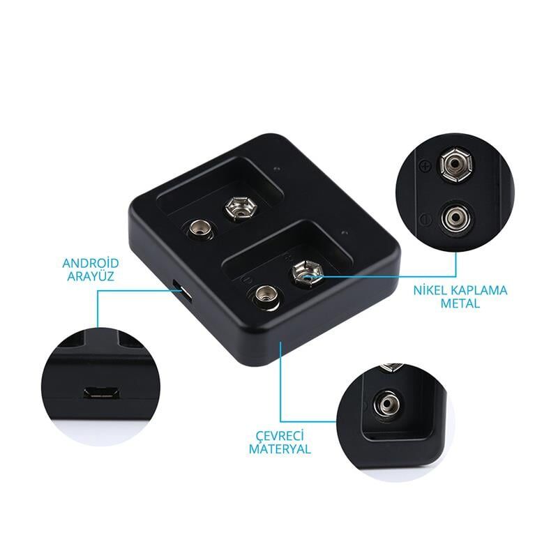 Powermaster PM-17660 2X9 Volt Lityum Pil Şarj Cihazı