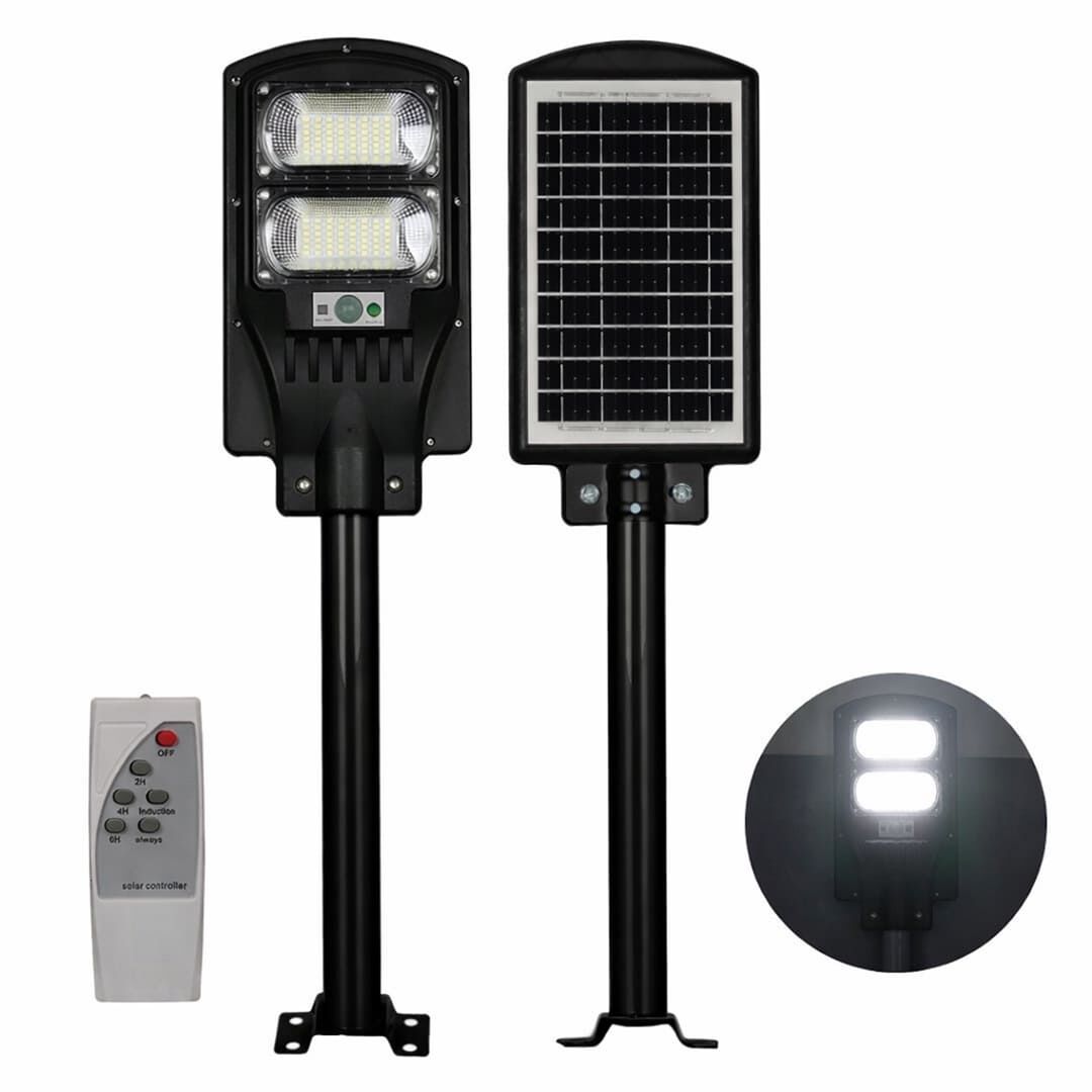 Powermaster Solar Ledli Kumandalı 100 Watt Sokak Lambası