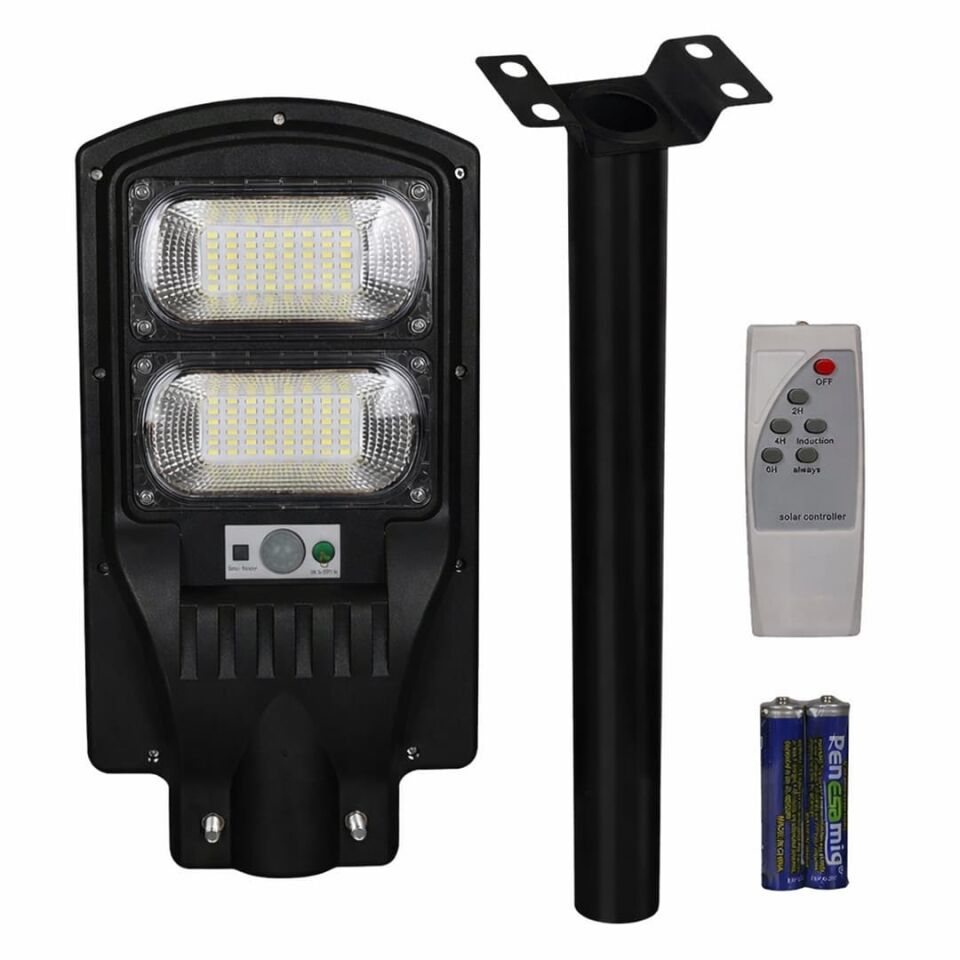 Powermaster Solar Ledli Kumandalı 100 Watt Sokak Lambası