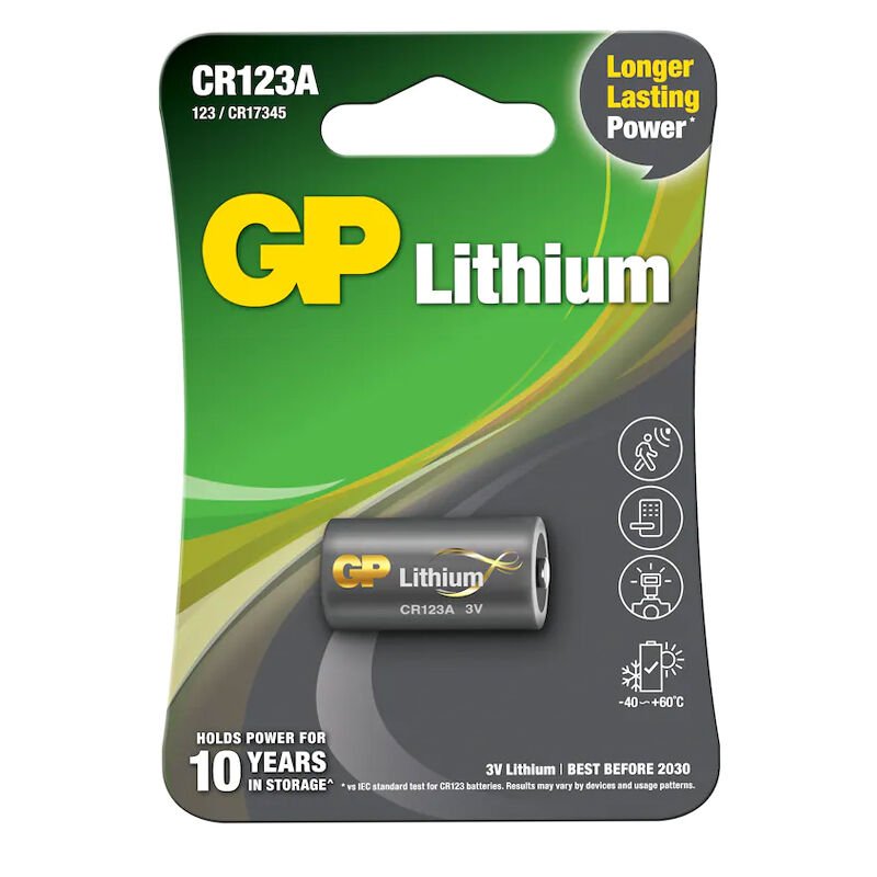 GP CR123A 3 Volt Fotograf Makinesi Pili